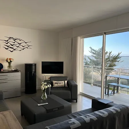 L'ocean Vue Bassin 1ere Ligne Plage Pereire Vue Mer Апартаменты Аркашон