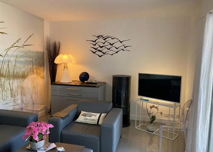 Апартаменты L'ocean Vue Bassin 1ere Ligne Pereire Vue Аркашон