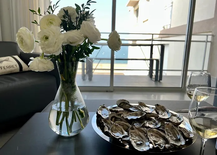 L'ocean Vue Bassin 1ere Ligne Pereire Vue Апартаменты Аркашон